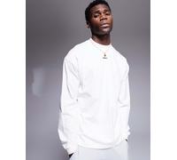 HUGO Red - Daposo - Top bianco a maniche lunghe S