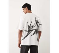 HUGO Red - Dariso - T-shirt oversize bianca-Bianco S