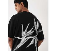 HUGO Red - Dariso - T-shirt oversize nera-Nero S