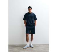 HUGO Red - Dinkee - Pantaloncini blu navy con logo tono su tono in coordinato W33