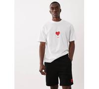 HUGO Red - Diz - Pantaloncini neri con logo squadrato-Nero W33