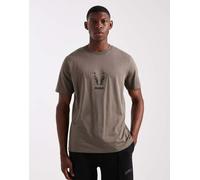 HUGO RED - Dugolini - T-shirt grigio medio con logo centrale e animale ricamato M