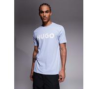 HUGO Red - Dulivio - T-shirt azzurra con logo-Blu S
