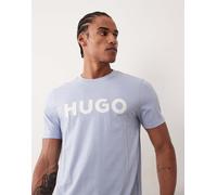 HUGO Red - Dulivio - T-shirt azzurra con logo-Blu XL