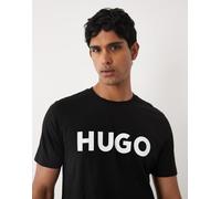 HUGO Red - Dulivio - T-shirt nera con logo-Nero XL