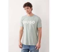 HUGO Red - Dulivio - T-shirt verde chiaro con logo sul davanti XL