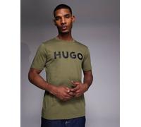 HUGO Red - Dulivio - T-shirt verde con logo S