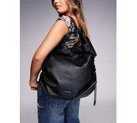 HUGO Red - Ilene - Borsa da spalla grande con coulisse regolabili-Rosso One Size