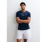 HUGO Red - Laze - Coordinato da casa blu navy con logo centrale - T-shirt comoda W33
