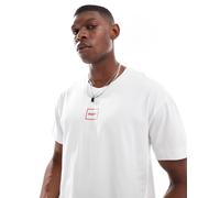 HUGO Red - Laze - T-shirt bianca con logo-Bianco M