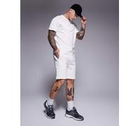 HUGO RED - Liam - Pantaloncini da casa bianco sporco con fettuccia e logo L