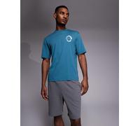 HUGO Red - Pantaloncini comodi in jersey grigio scuro W32