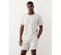 HUGO Shorts abbigliamento da casa in cotone elasticizzato con logo stampato - Style Laze Shorts CW, 50525247 Grigio chiaro L