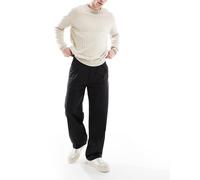 HUGO Red - Rigo - Pantaloni dritti neri-Nero W34.6