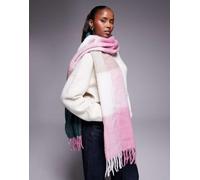 HUGO Red - Sciarpa rosa a quadri One Size