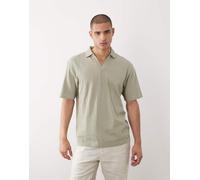 HUGO Red - T-shirt comoda verde chiaro con scollo a V M