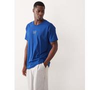 HUGO T-shirt in cotone elasticizzato con logo stampato - Style Laze T-Shirt, 50525236 Blu L