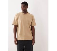 HUGO Red - T-shirt vestibilità comoda in jersey beige-Neutro 2XL
