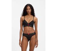 HUGO Reggiseno a triangolo imbottito con dettagli in pizzo - Style SAVANA TRIANGLE P, 50570655 Nero M