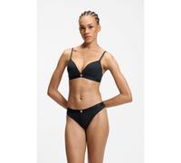 HUGO Reggiseno a triangolo in tessuto elasticizzato con spalline con logo - Style HUGO HEART TRIANGLE, 50566783 Nero XS