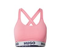 HUGO Bralette incrociata in cotone elasticizzato con fascia con logo - Style BRALETTE PADDED SPORTY LOGO, 50469628 Rosa XS