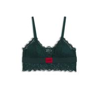 HUGO Reggiseno con rifiniture in pizzo ed etichetta con logo rossa - Style TRIANGLE RL LACE, 50535060 Verde scuro M