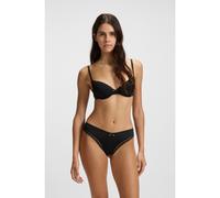HUGO Reggiseno in microfibra elasticizzata con rifinitura in pizzo - Style T-SHIRT BRA UNIQUE, 50545719 Nero 2B