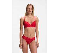 HUGO Reggiseno push-up in pizzo - Style SAVANA PUSH-UP, 50570657 Rosso 2C