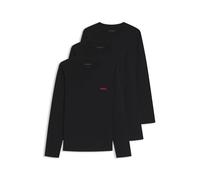 Maglia HUGO Triplet manica lunga nero (3 unità) - L