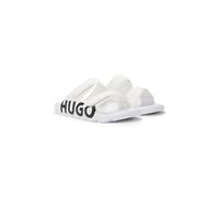 HUGO Sandali con logo con doppio cinturino con chiusura a strappo - Style Evander_Sand_lg, 50542042 Bianco 39