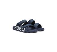 HUGO Sandali con logo con doppio cinturino con chiusura a strappo - Style Evander_Sand_lg, 50542042 Blu scuro 45