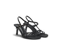HUGO Sandali in pelle con cinturini e tacco asimmetrico - Style Amaryl_Sandal70_na, 50563645 Nero 40