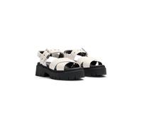 HUGO Sandali in pelle scamosciata con cinturino con fibbia e suola chunky - Style Kris_Sandal_BKSD, 50541753 Colore neutro 42