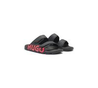HUGO Sandali slider a doppia fascia con logo - Style Evander_Sand_lg, 50542042 Nero 44