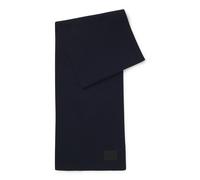 HUGO Sciarpa in cotone con targhetta con logo - Style Zevon_B, 50551521 Blu scuro pz.