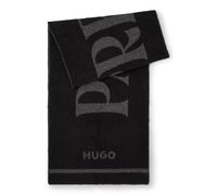 HUGO Sciarpa in misto lana con loghi scomposti - Style Martyn_40*180, 50524767 Nero pz.