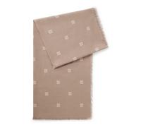HUGO Sciarpa jacquard con logo stampato scomposto - Style Yonda_75*180, 50556811 Beige pz.