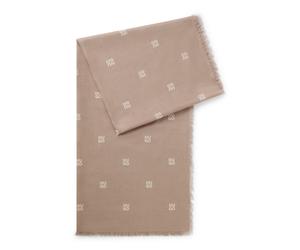 HUGO Sciarpa jacquard con logo stampato scomposto - Style Yonda_75*180, 50556811 Beige pz.