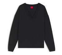 Hugo - Sessarina V-neck Sweater - - Knitwear - Uomo - Nero - S