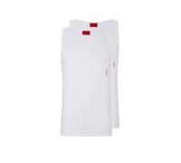 HUGO Canotta in cotone elasticizzato con logo in confezione da due - Style TANK TOP TWIN PACK, 50469778 Bianco M