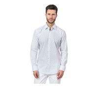 Hugo, ,Shirts ,Uomo ,Bianco ,4XL Camicia business bianca con tessuto elasticizzato