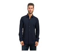 Hugo, ,Shirts ,Uomo ,Blu ,5XL Camicia Slim Fit Colletto Kent Blu
