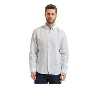 Hugo, ,Shirts ,Uomo ,Blu ,M Camicia regular fit in lino a righe