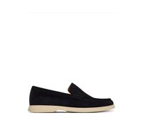 BOSS Mocassini in pelle scamosciata con logo stampato a impressione - Style Sienne_Loaf_sd_N, 50543083 Blu scuro 43
