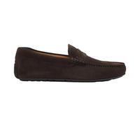 BOSS Mocassini penny in pelle scamosciata - Style Noel_Mocc_sdpeb, 50541750 Marrone scuro 41