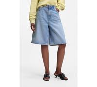 HUGO Shorts a gamba larga in denim blu brillante - Style Gelita_1, 50557010 Blu 25