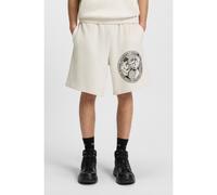 HUGO Shorts con cappuccio in terry di cotone con grafica ispirata alla boxe - Style Dubox, 50542413 Colore neutro L