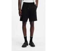 HUGO Shorts in misto cotone con bordo con logo scomposto - Style Dimacshort, 50562844 Nero XS