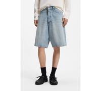 HUGO Shorts loose fit in cotone con filato irregolare - Style MASON/S, 50563304 Celeste 30