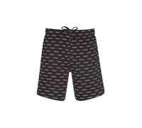 HUGO Bermuda del pigiama in jersey di cotone con logo stampato - Style SPLIT LOGO_SHORTS, 50544201 Nero XL